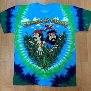 Cheech & Chong If You Can’t Beat Em Men’s Tie Dye Shirt Available in M L XL XXL